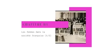 BP1 : H1 : Les femmes dans la société française