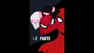 🕸️❤️🤍🖤gorro de #spiderman tejido a #crochet paso a paso🖤🤍❤️🕸️ #2 segunda parte