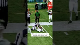 He intercepted Lamar Jackson and did this! #shorts #nfl #jets