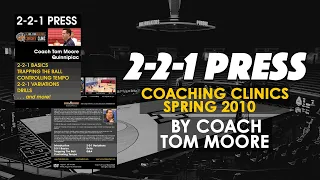 Basketball Training/Coaching Video 2-2-1 Press by Tom Moore