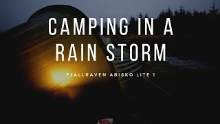 Camping in a RAIN STORM / Wild camping Scotland / Fjallraven Abisko lite 1 / Winter camping