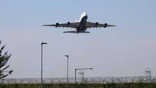 Plane Spotting at Myrtle Avenue London Heathrow | Departures | RW 09R