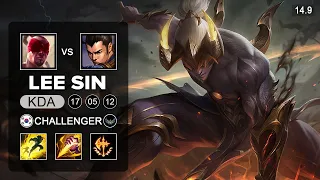 Lee Sin vs XinZhao Jungle - KR Challenger - Patch 14.9 Season 14