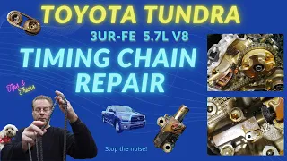 How to Replace a Timing Chain on a Toyota Tundra  5.7l V8 3ur-fe