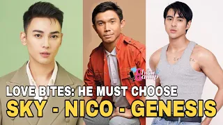 Boys Love! Sky, Nico & Genesis, love triangle sa Love Bites — “He Must Choose” | Chika at Ganap