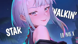 Nightcore | STAR WALKIN' (Lil Nas X) | (Lyrics / Sped Up)