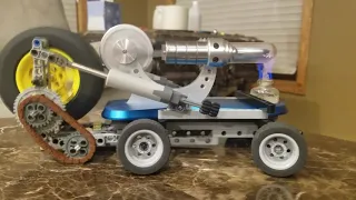 Stirling engine powered Lego vehicle