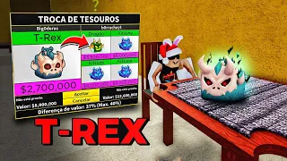 O que as pessoas oferecem pela Nova Fruta T-rex no Blox Fruits