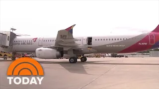 Passenger opens plane door during South Korea flight