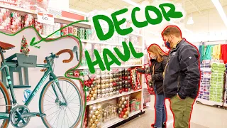 Christmas Home Decor Shopping + Decorate With Us! couples first Christmas | vlogmas day 8