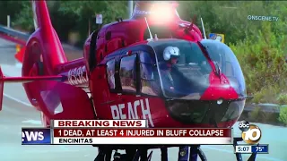 Patient airlifted from deadly Encinitas bluff collapse