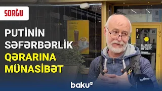 RUSİYADA SORĞU : Putinin səfərbərlik qərarına münasibət - BAKU TV