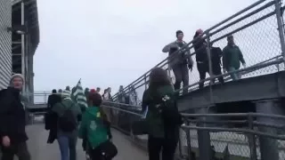 MLS Cup 2015: Portland Timbers Army going into the stadium