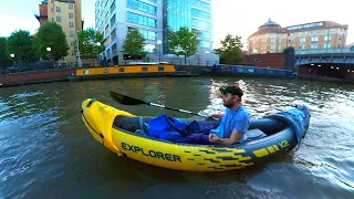 Motorising an Inflatable Kayak - Intex Explorer K2 + SUP E-Fin Skeg brushless motor