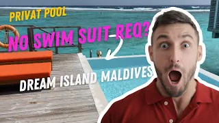 Grand water villa with pool Dream island Olhuveli maldives Siyam resorts