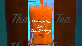 Delicious & Refreshing Thai Iced Tea: Easy at Home Recipe using Thai Tea Bags! #thailand #thaitea