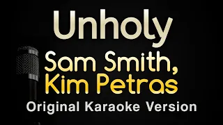 Unholy - Sam Smith ft Kim Petras (Karaoke Songs With Lyrics - Original Key)