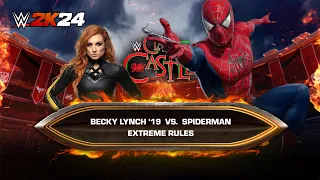 Becky Lynch vs Spiderman | Extreme Rules Match | wwe2k24 pc gameplay