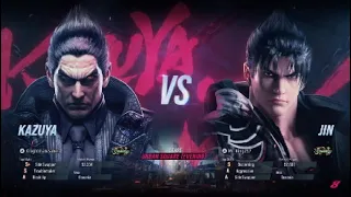 Tekken 8  Beta Kazuya vs Jin 😊