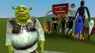 SHREK VS TREVOR HENDERSON CREATURES!! Garry's Mod Sandbox