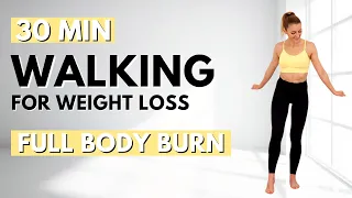 🔥30 Min STEADY STATE WALKING for WEIGHT LOSS🔥ALL STANDING🔥NO JUMPING🔥KNEE FRIENDLY🔥LISS WORKOUT🔥