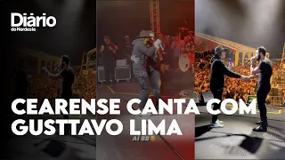 Nattan canta com Gusttavo Lima em show e agradece apoio