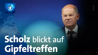 Regierungserklärung im Bundestag: Scholz äußert sich vor Gipfeltreffen