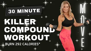 30 Minute KILLER COMPOUND Workout |  No Repeats | One Minute Each Exercise