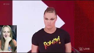 WWE Raw 7/16/18 Ronda Rousey interrupts Alexa Bliss
