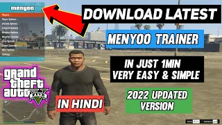 [2022] How to install Menyoo Trainer in GTA 5 || Download latest Menyoo Trainer || in Hindi.