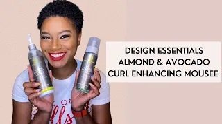 Design Essentials Almond & Avocado Curl Enhancing Mousse | Wash N Go | Review on Type 4A Hair