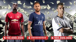 Top 50 Most Expensive Football Transfers In All Time History! Ft, Ronaldo, Neymar, Mbappe and Pogba