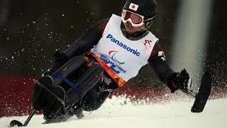 Akira Kano (1st run) | Men's slalom sitting | Alpine skiing | Sochi 2014 Paralympics