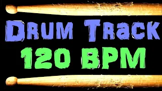 Drum Track 120 BPM Drum Beat for Bass Guitar Backing Tracks Jam Along