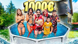 EL ÚLTIMO EN ABANDONAR LA PISCINA GANA 1000€!! Reto con la FAMILINK!!