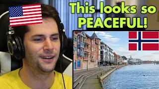 American Reacts to the CHARMING City of Fredrikstad, Norway