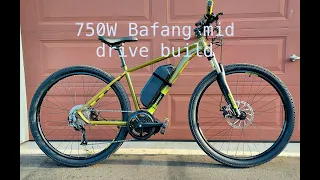 750W mid drive Bafang Install and test on 29er MTB