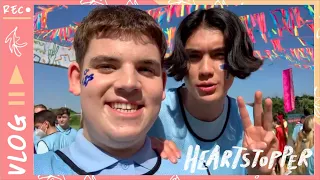 HEARTSTOPPER VLOG 8! Sports Day!! (part 1) Netflix Behind the Scenes! 🎬🍂🏃💜