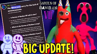 GARTEN OF BANBAN 7 RP - The BIG UPDATE has been OFFICIALLY ANNOUNCED by DEVELOPERS 😃
