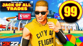 I made the FIRST 99 OVR "JACK OF ALL TRADES" build in nba 2k22...