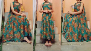 heavy anarkali dress cutting and stitching || Umbrella frock | Anarkali dress cutting & stitching