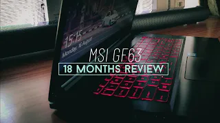 MSI GF63 Review After 1.5 Years. All The major Issues Explained.