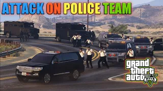 GTA 5 | Attack on Police Team | Police Security Convoy | Game Loverz