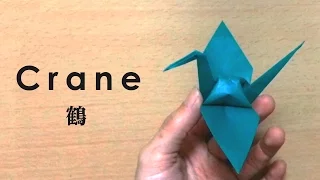 How To Make a Origami Paper crane (Traditional Japanese culture,日本伝統文化,折り紙,鶴）