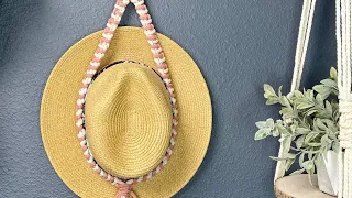 Easiest DIY Macrame Hat Hanger | How to Macrame a Hat Hanger | Beginner Friendly Tutorial