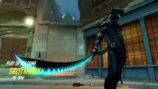 [Overwatch 4K] Genji clears King's Row (Triple blade)