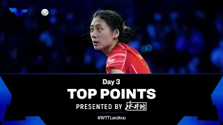 Top Points of Day 3 presented by Shuijingfang | WTT Star Contender Lanzhou 2023