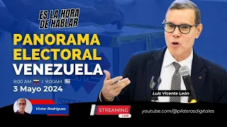 Panorama electoral 📊  en #Venezuela💥  #EsLaHoraDeHablar con Luis Vicente León