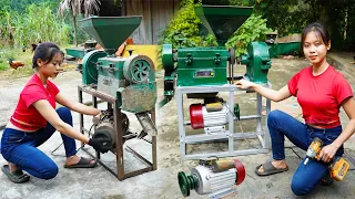 Repair and restore severely damaged grain separators. Restore Old to New | blacksmith girl