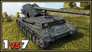 Waffenträger auf Pz. IV - 1 vs 7 - World of Tanks Gameplay